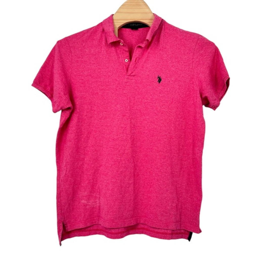 Polo ASSN  polo shirt soft pink  size Xl great condition‎ clean Condition: smoke